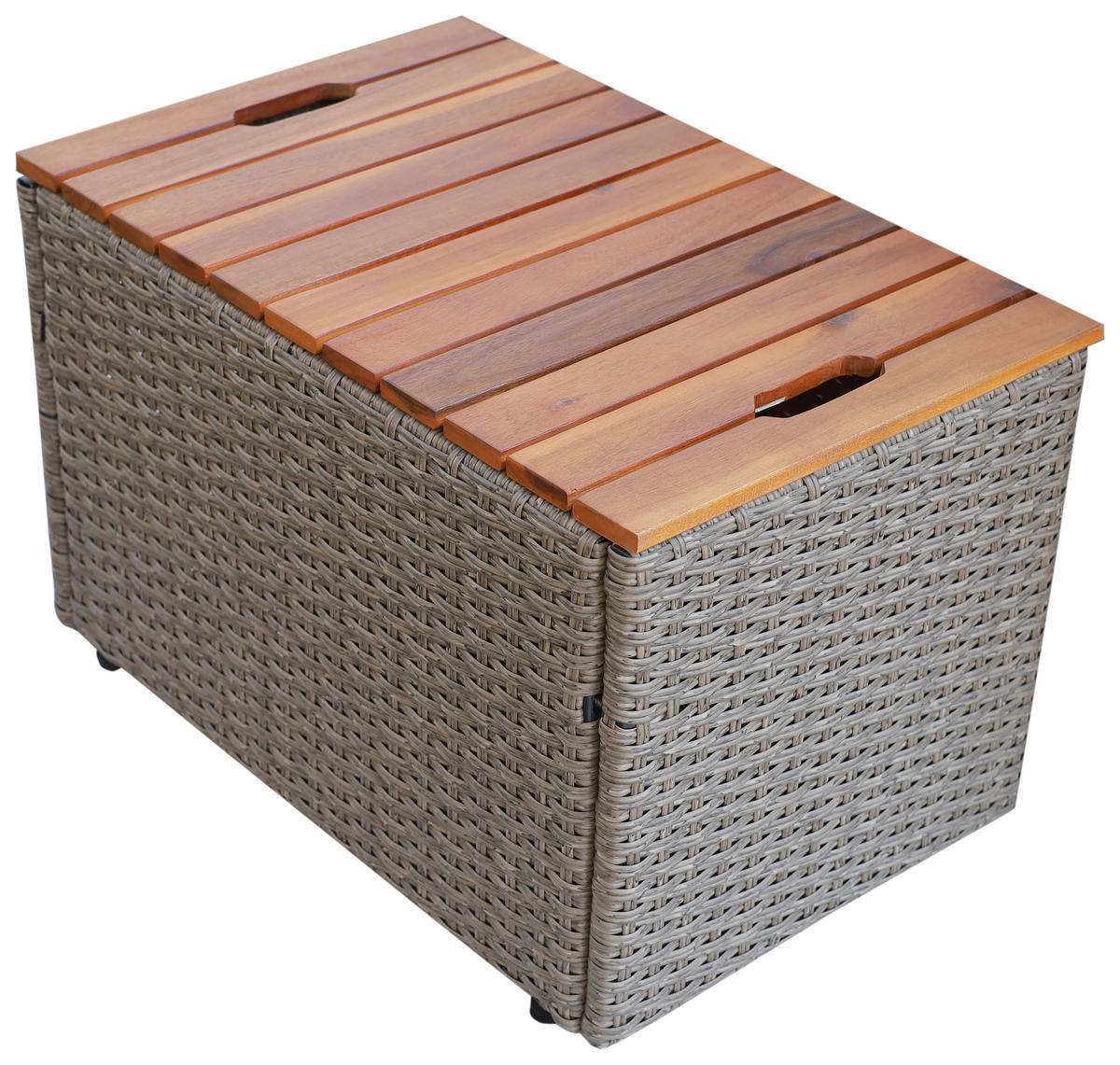 LOUNGE GARNITURA   drvo, metal, plastika, tekstil  siva, boje bagrema, tamno siva    - siva/boje bagrema, Moderno, drvo/metal (113/72/62,5cm) - Ambia Garden