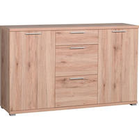 SIDEBOARD  in 144/88/40 cm  - Eichefarben/Anthrazit, Basics, Holzwerkstoff/Kunststoff (144/88/40cm) - Carryhome