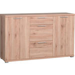 SIDEBOARD 144/88/40 cm  - Eichefarben/Anthrazit, Basics, Holzwerkstoff/Kunststoff (144/88/40cm) - Carryhome