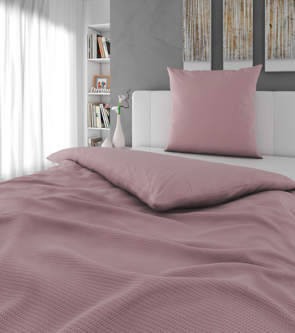 BETTWÄSCHE 135/200 cm  - Mauve, Textil (135/200cm) - Esposa