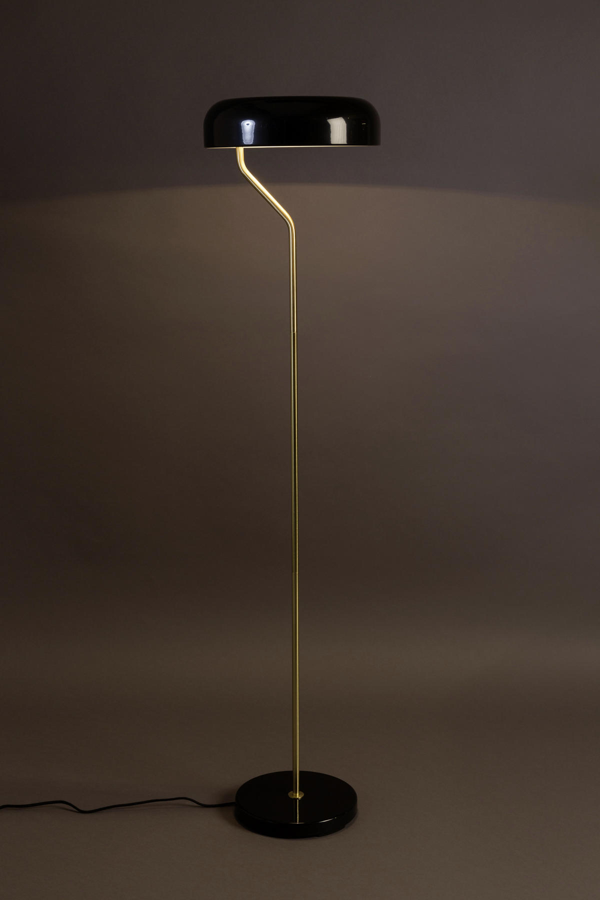 STEHLEUCHTE  130/30 cm   - Schwarz/Bronzefarben, LIFESTYLE, Metall (130/30cm) - Zuiver