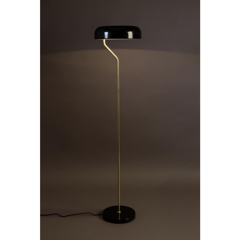 Thumbnail - Dutchbone Stehleuchte Eclipse, Bronze, Metall, rund,rund, 130x30 cm, Lampen & Leuchten, Innenbeleuchtung, Stehlampen, St...