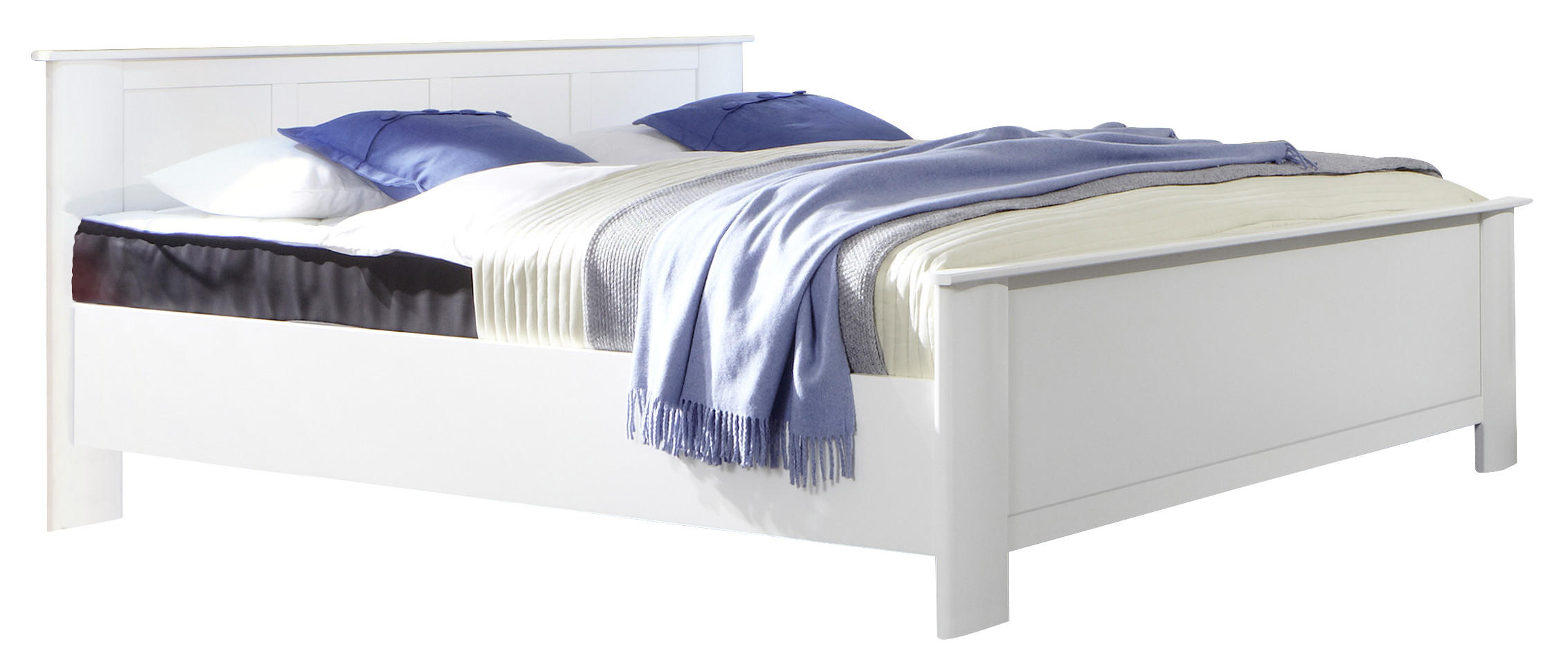 Bett 180/200 cm in Weiß