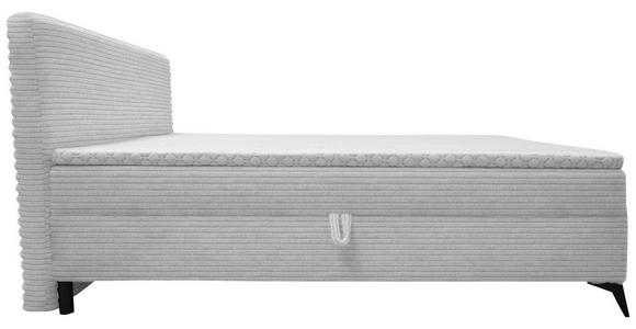 BOXBETT 180/200 cm in Silberfarben - Silberfarben/Schwarz, Design, Holz/Holzwerkstoff (180/200cm) - Xora