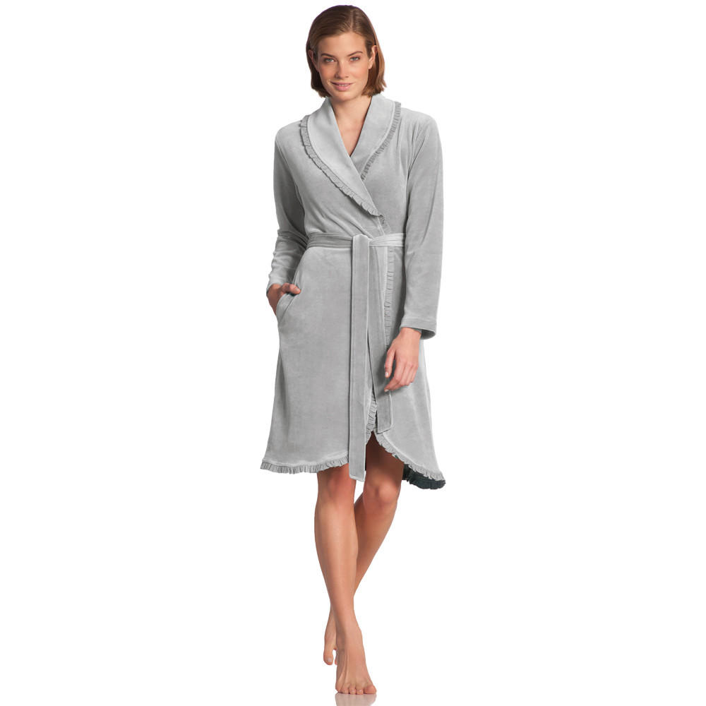 KOPALNI PLAŠČ  Ariel  siva   - siva, Basics, tekstil - Vossen