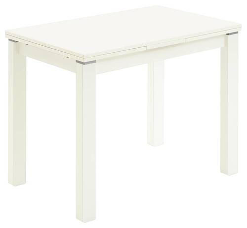 ESSTISCH Weiß rechteckig  ausziehbar, Variantenauswahl  - Weiß, KONVENTIONELL, Holzwerkstoff (90-150/60/76cm) - Valdera