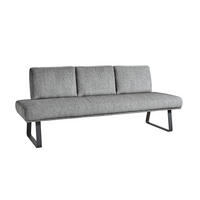 SITZBANK 209/92/78 cm  in Grau, Schwarz  - Schwarz/Grau, Design, Textil/Metall (209/92/78cm) - Dieter Knoll
