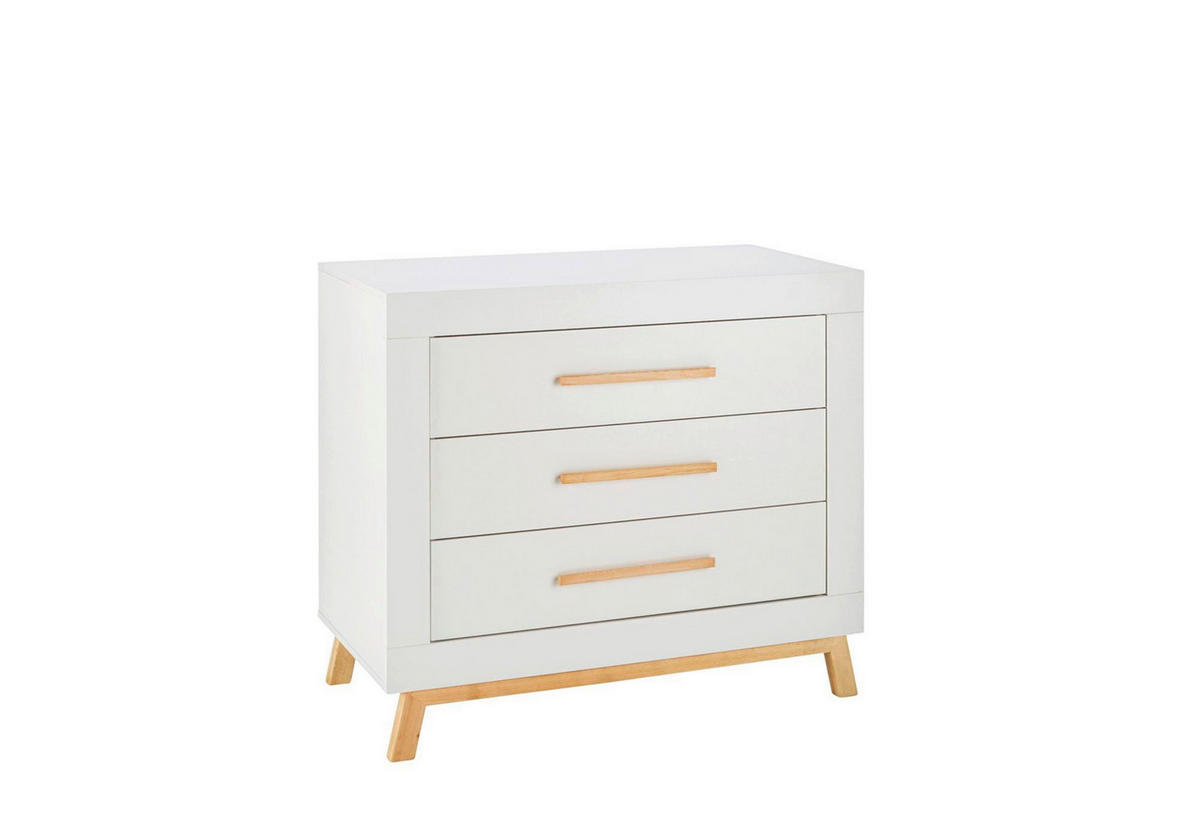 BABYZIMMER Miami white  - Buchefarben/Weiß, Basics, Holz/Holzwerkstoff - Schardt