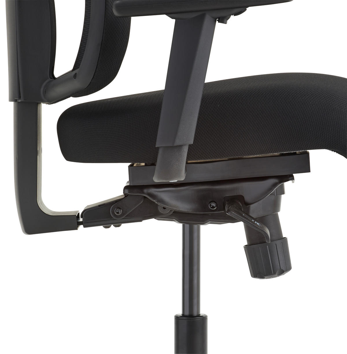DREHSTUHL Schwarz  - Schwarz, Design (42/118,50/56cm) - Topstar