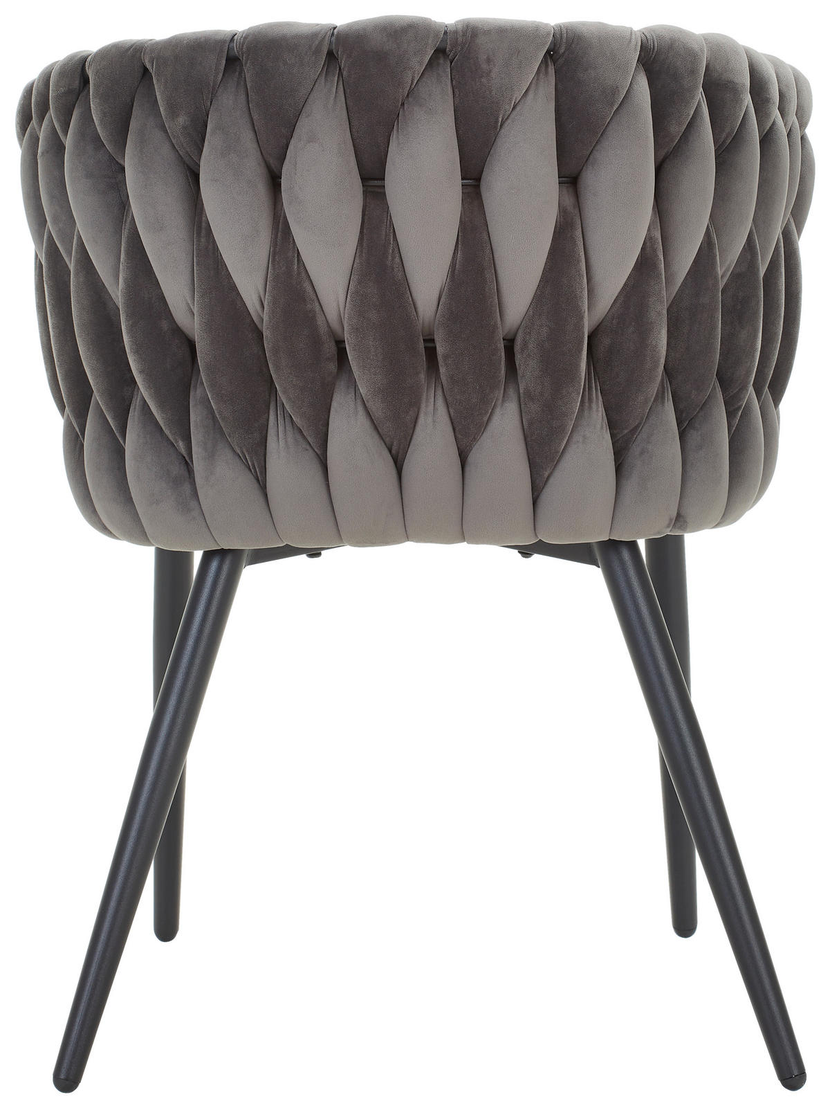 SCAUN in metal, textil gri  - negru/gri, Modern, metal/textil (63/58/78cm) - Livetastic