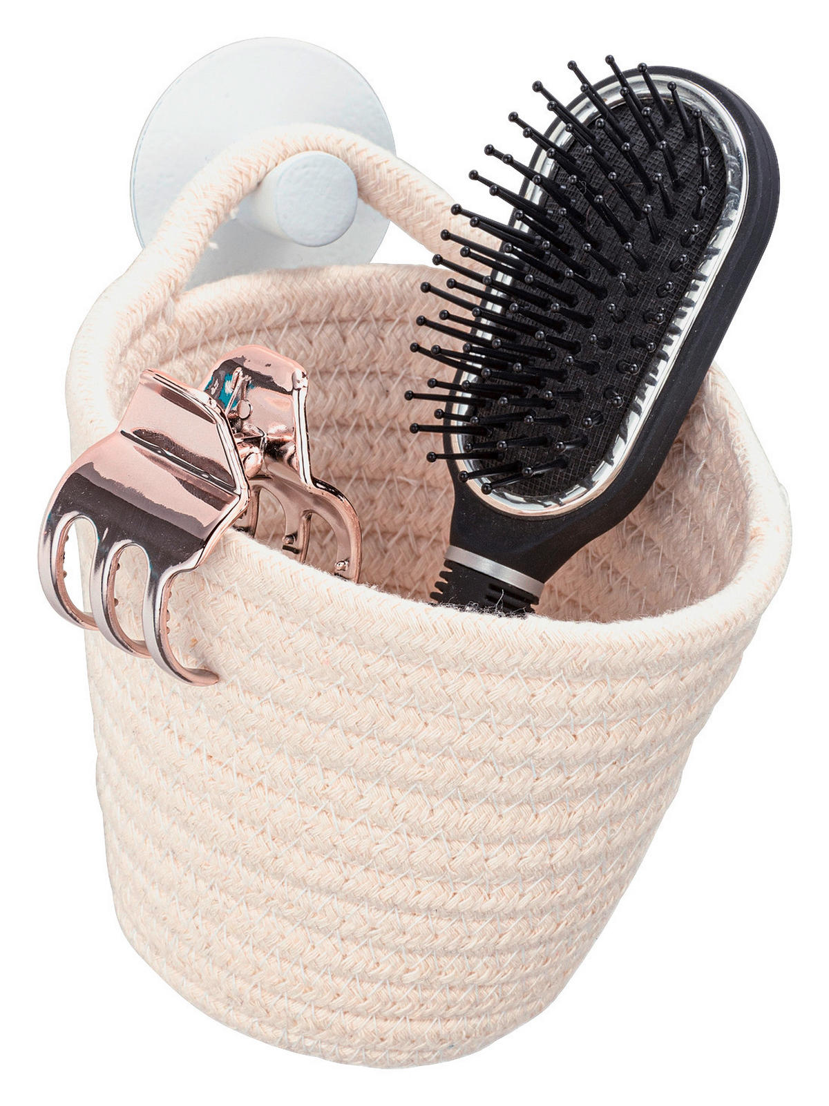 KORB  - Weiß, Basics, Textil (12,5/12/14,5cm) - Wenko