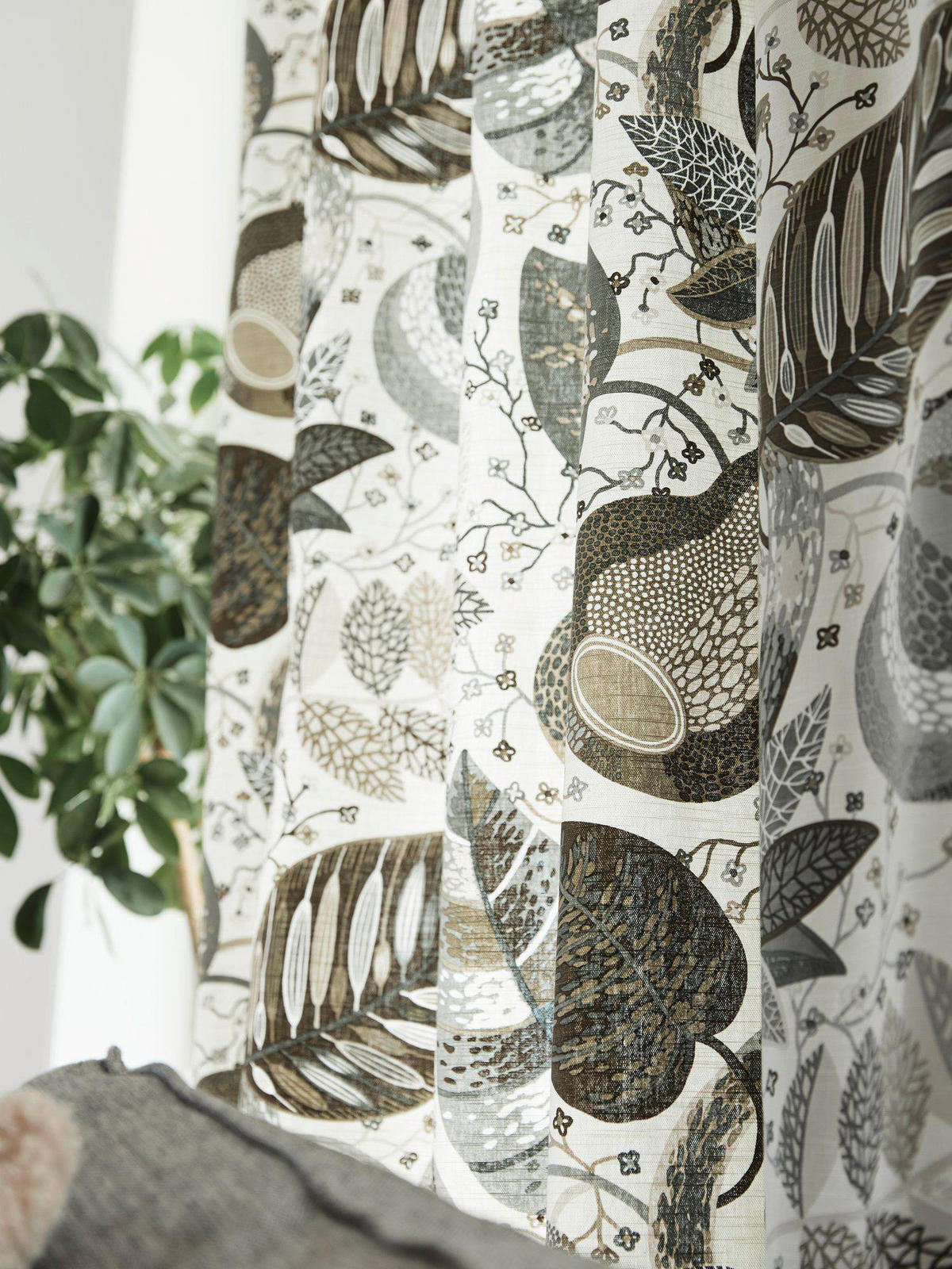 FERTIGVORHANG  - Grün, Natur, Textil (145/250cm) - Svanefors