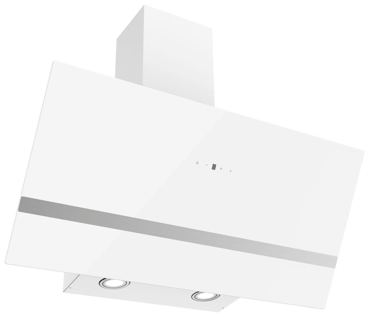 DUNSTABZUGSHAUBE CH24180W-20  - Weiß, Trend, Glas/Metall (79,5/74,5–109,5/38,3cm) - Respekta