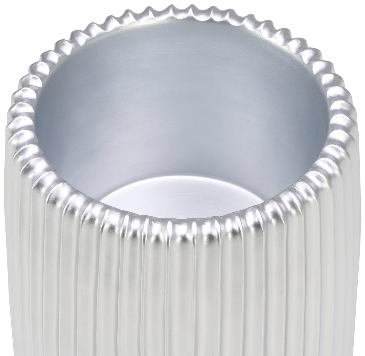 VAZĂ 77 cm  - argintiu, Design, plastic (36/77cm) - Ambia Home