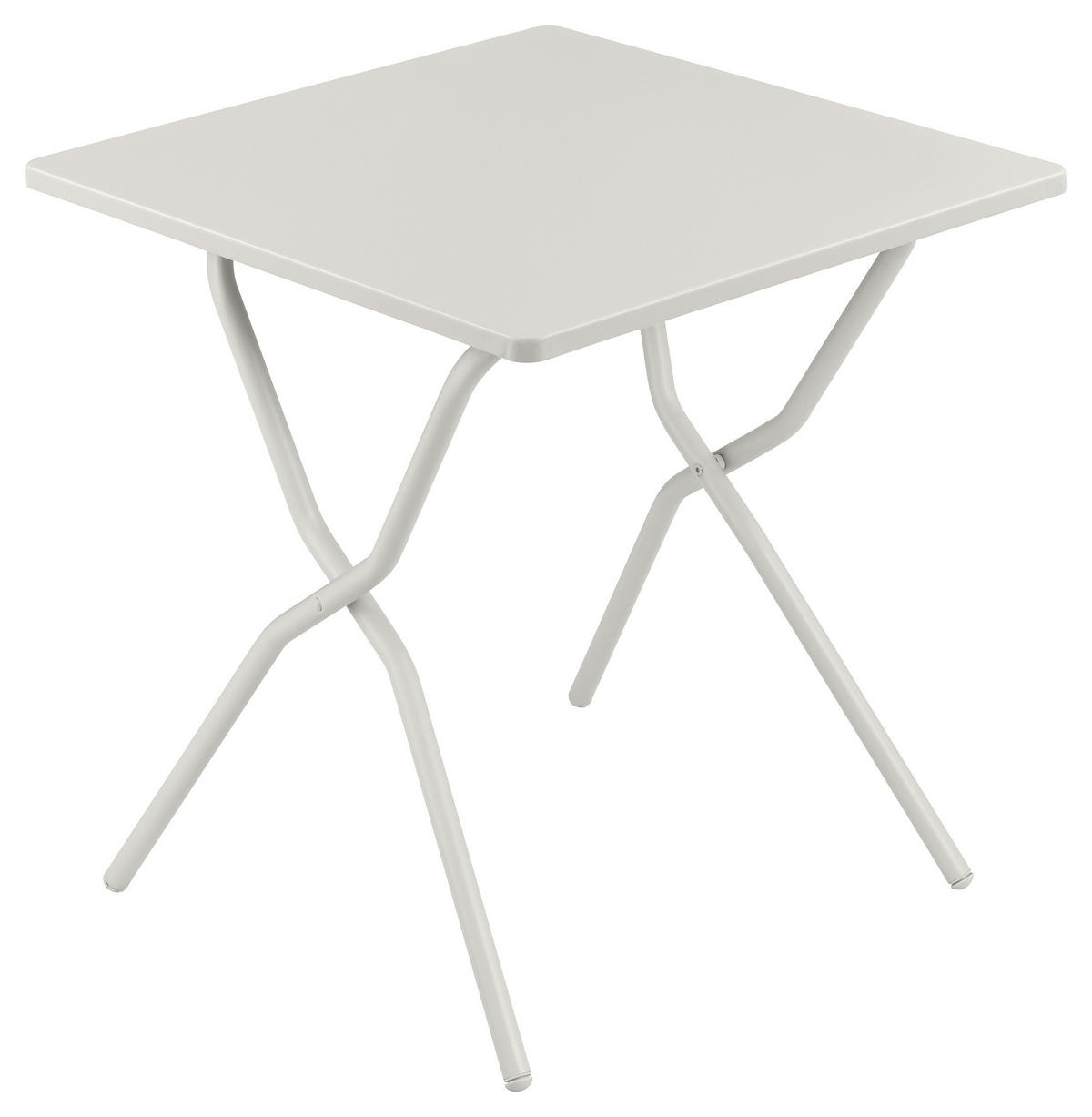 GARTENKLAPPTISCH 70/64/73 cm Metall rechteckig  - Beige, Basics, Metall (70/64/73cm) - Lafuma Mobilier