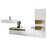WOHNWAND Eiche furniert Eichefarben, Weiß - Eichefarben/Weiß, Design, Holz/Holzwerkstoff (350/181/45cm) - Hülsta - Now