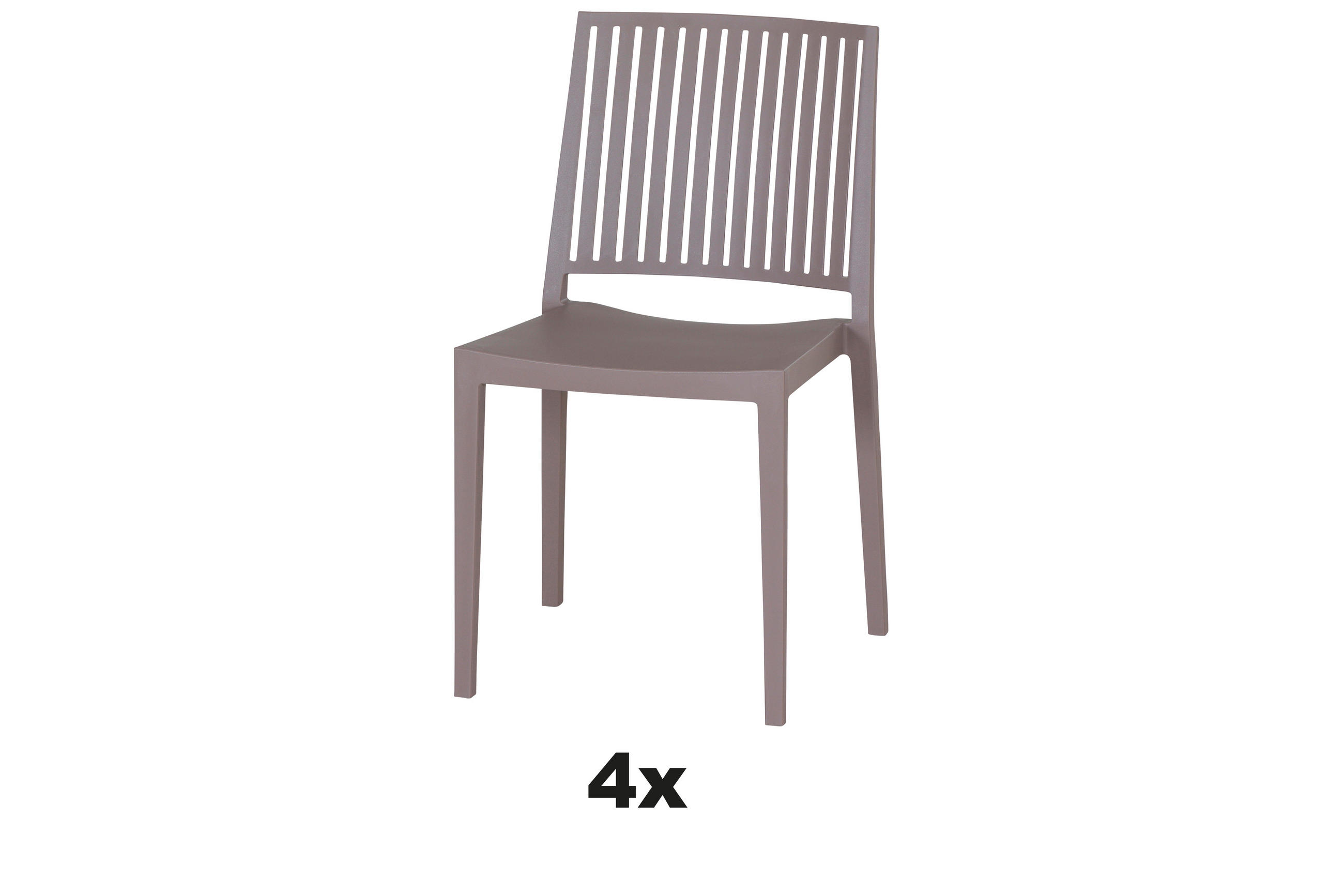 STAPELSTUHL in Kunststoff Taupe  - Taupe, Basics, Kunststoff (57/80/56cm) - Siena Garden