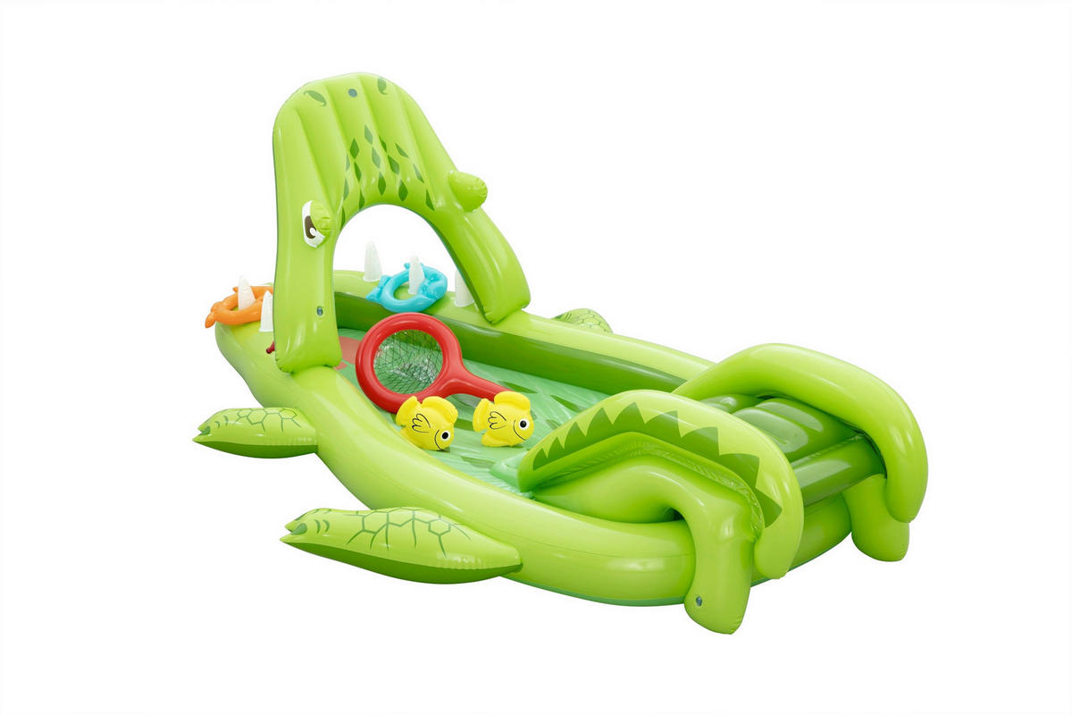 PLANSCHBECKEN 234/163/87 cm  - Grün, Basics, Kunststoff (234/163/87cm) - Bestway