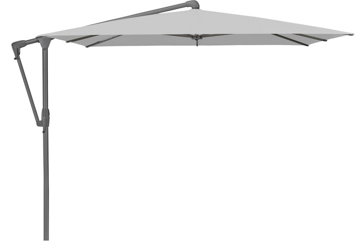 AMPELSCHIRM 270x270 cm Graphitfarben  - Anthrazit/Graphitfarben, Basics, Textil/Metall (270/270cm) - Glatz