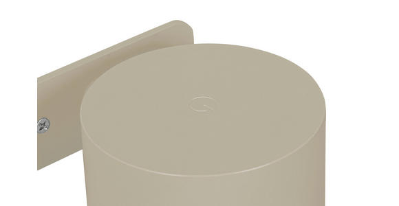 AKKU-WANDLEUCHTE - Sandfarben, Basics, Kunststoff/Metall (9,2/8/4,5cm) - Novel