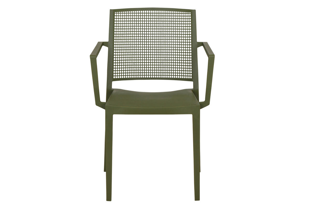GARTENGARNITUR 3-teilig  - Anthrazit/Grün, Basics, Holzwerkstoff/Kunststoff (80/80/80cm) - Siena Garden