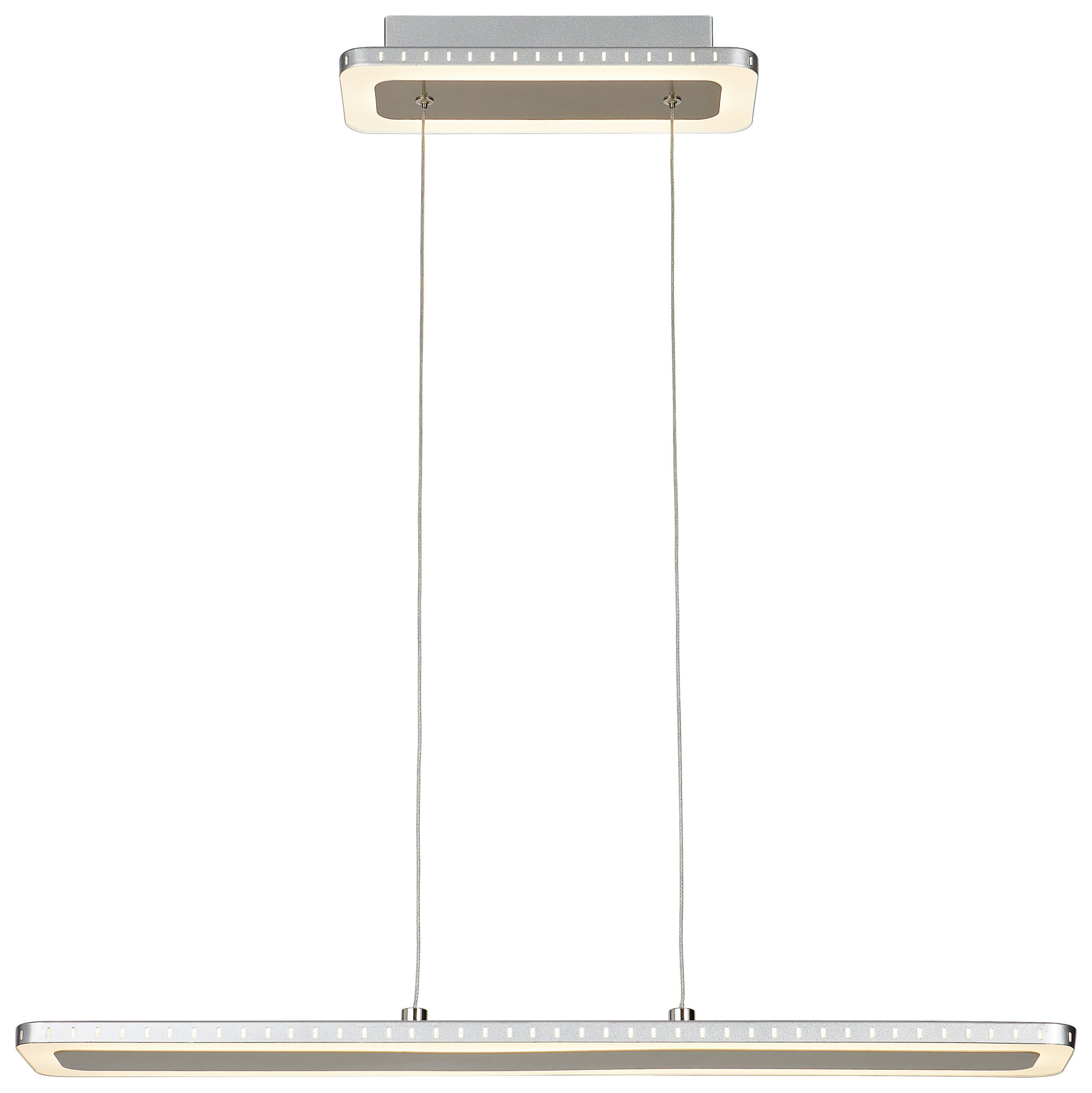 LED-HÄNGELEUCHTE Solaris 70/12/120 cm   - Edelstahlfarben, Design, Metall (70/12/120cm)