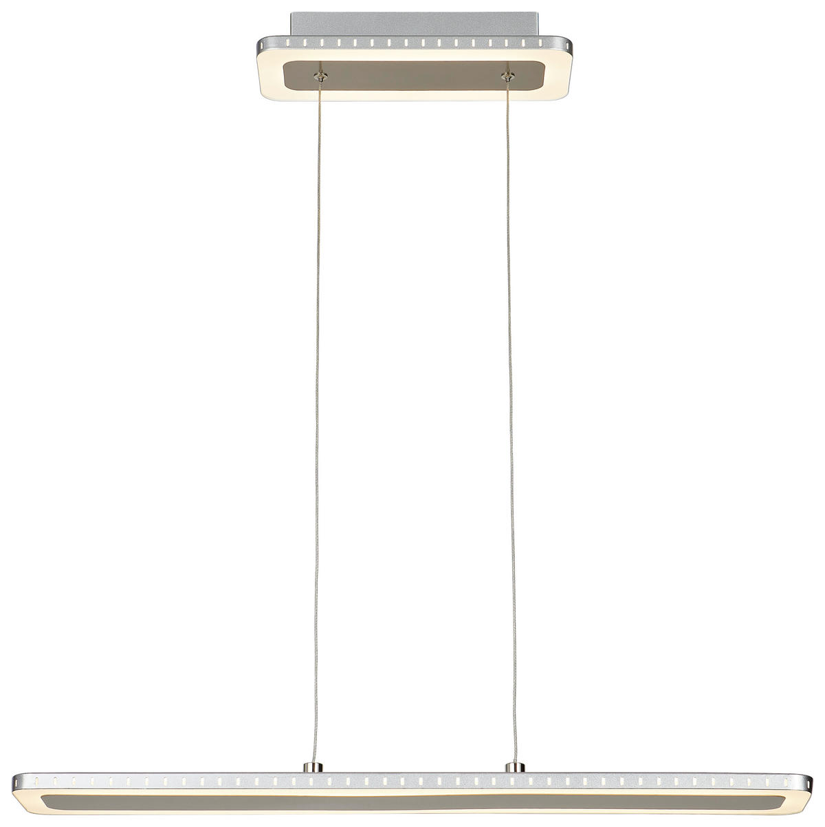 LED-HÄNGELEUCHTE Solaris 70/12/120 cm   - Edelstahlfarben, Design, Metall (70/12/120cm)