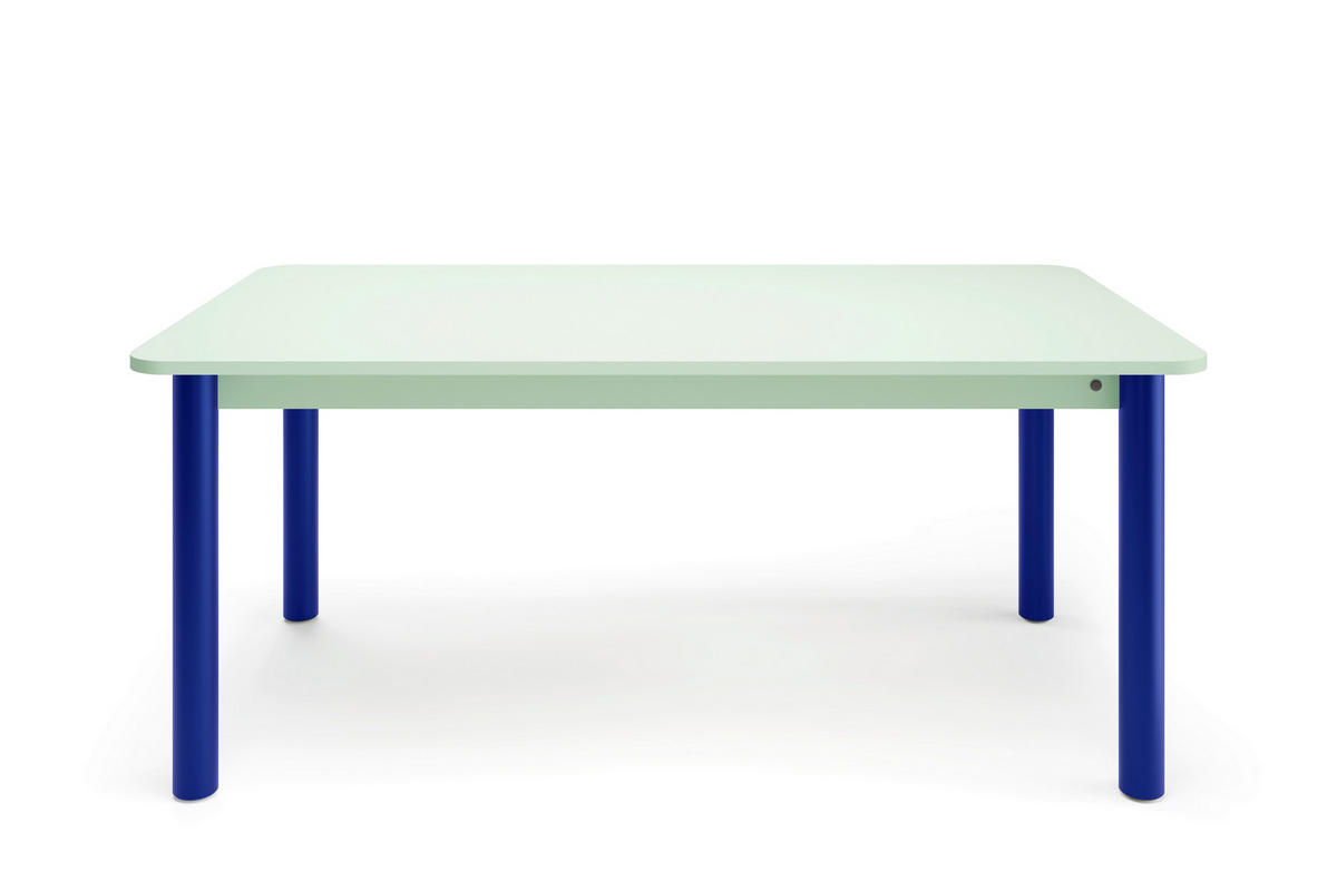 ESSTISCH in Metall, Holzwerkstoff 180/100/76 cm   - Blau/Salbeigrün, Natur, Holzwerkstoff/Metall (180/100/76cm) - Tom Tailor