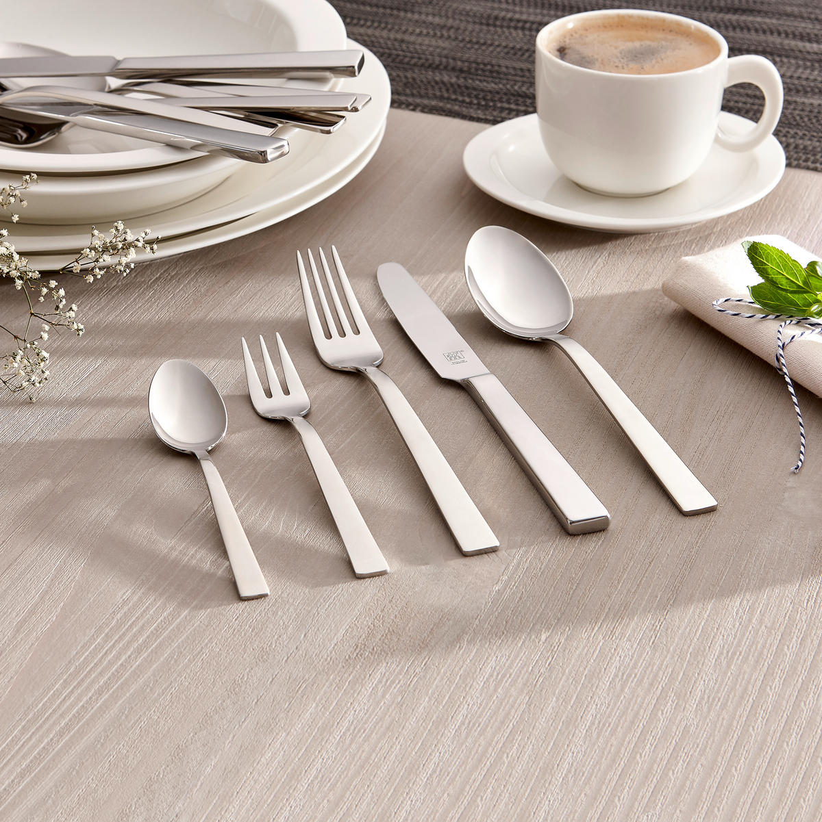 SADA PŘÍBORŮ nerezová ocel, 60dílné - Basics, kov (37,2/5,7/49,5cm) - Zwilling