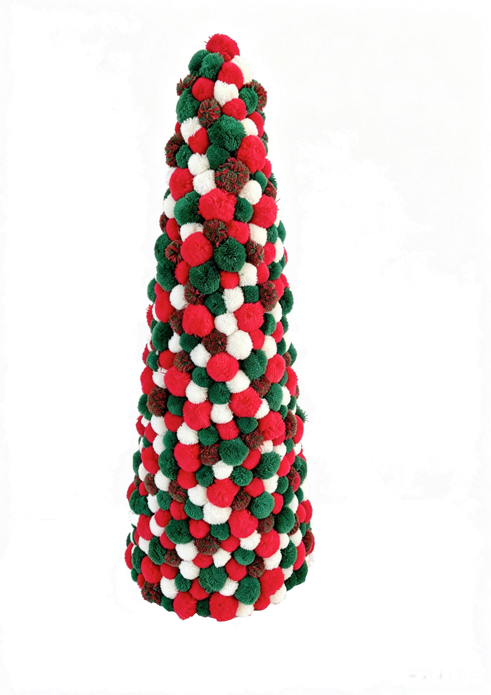 DEKOBAUM - Rot/Creme, LIFESTYLE, Kunststoff/Textil (27/66cm) - X-Mas
