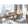 ECKBANK 190/150 cm  in Schwarz, Beige  - Beige/Schwarz, MODERN, Textil/Metall (190/150cm) - Cantus
