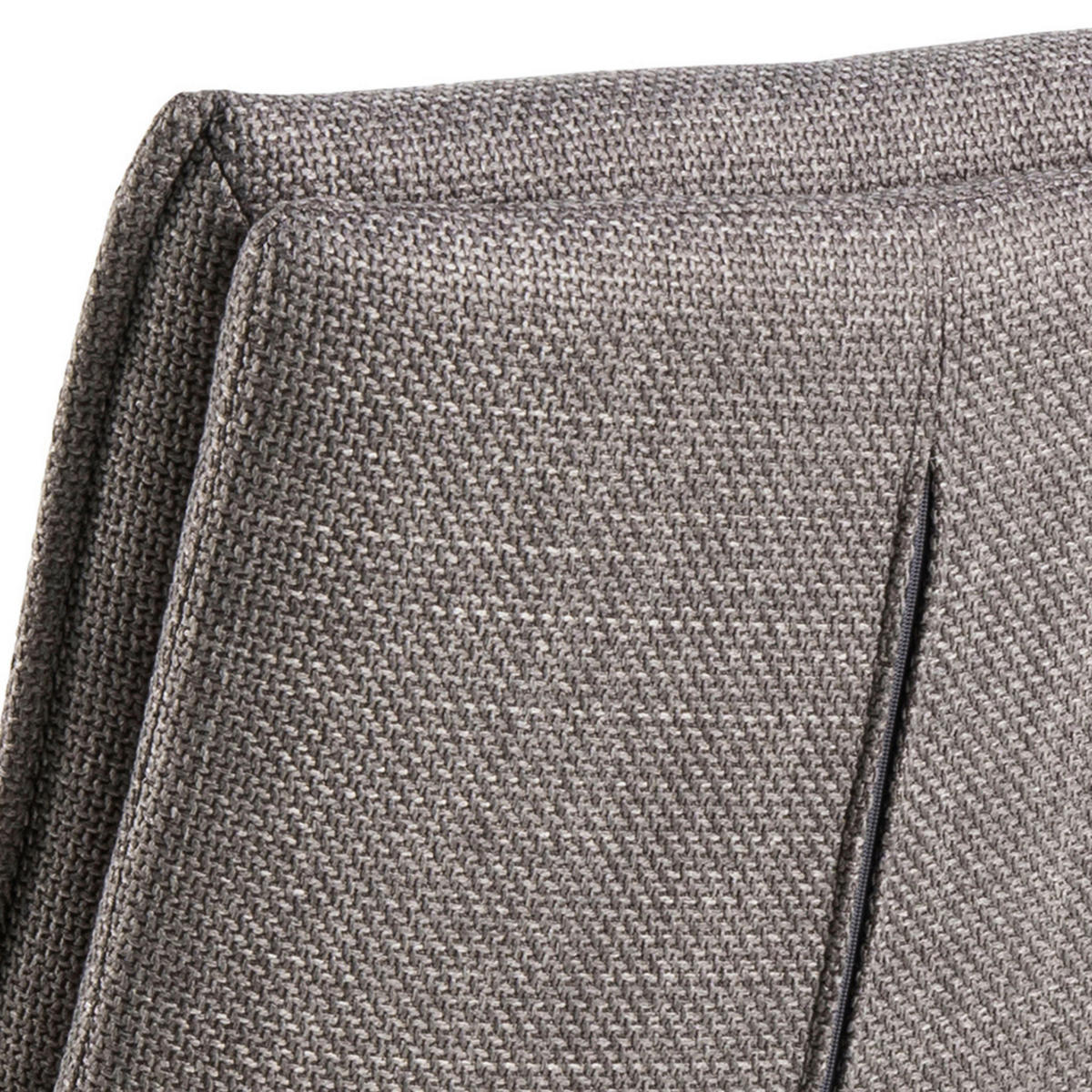 BARHOCKER in Graubraun  - Graubraun/Schwarz, Design, Textil/Metall (44/107/53cm) - MID.YOU