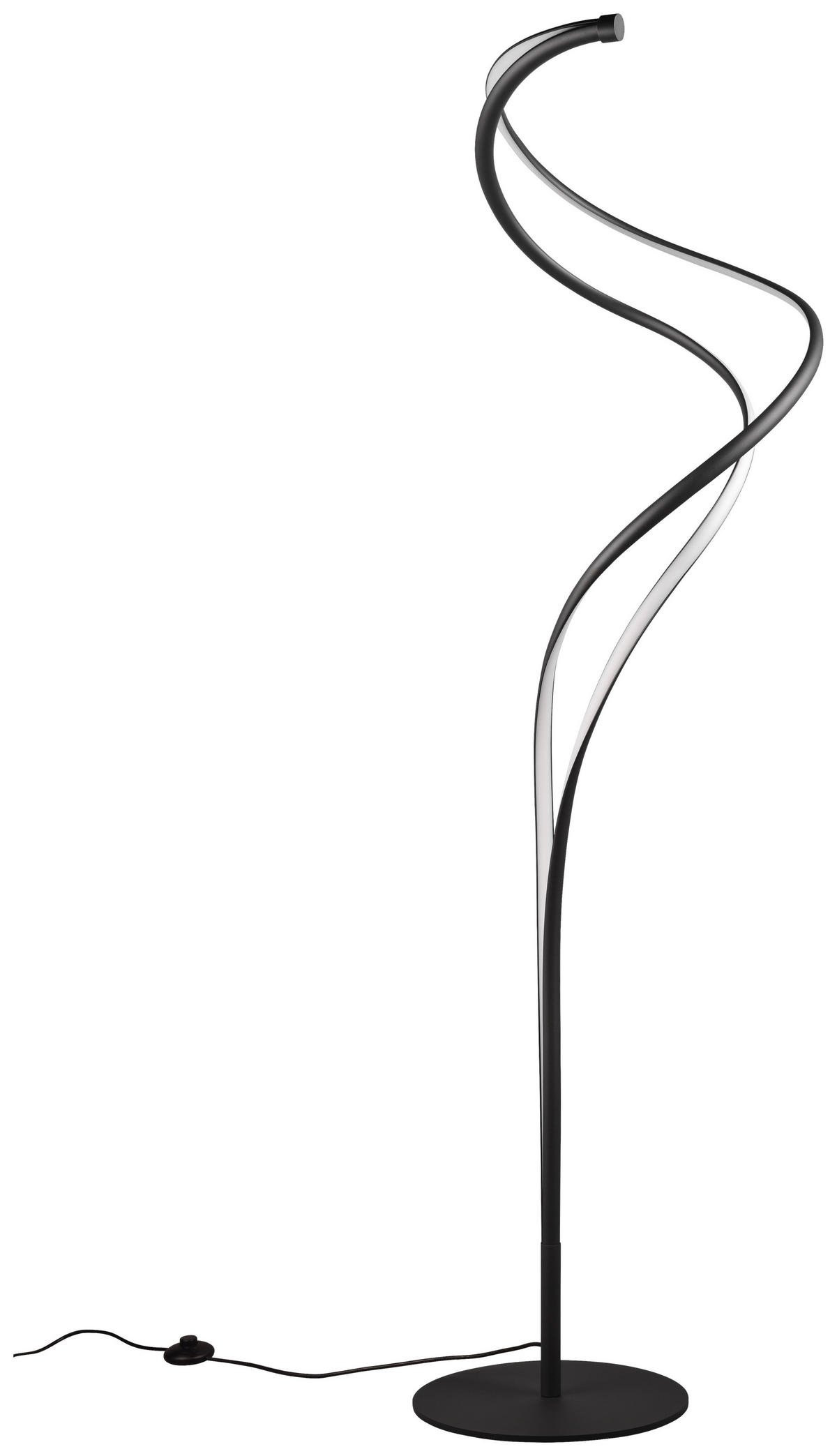 STOJACÍ LED SVÍTIDLO, 44/160 cm  - černá, Design, kov (44/160cm) - Trio Leuchten