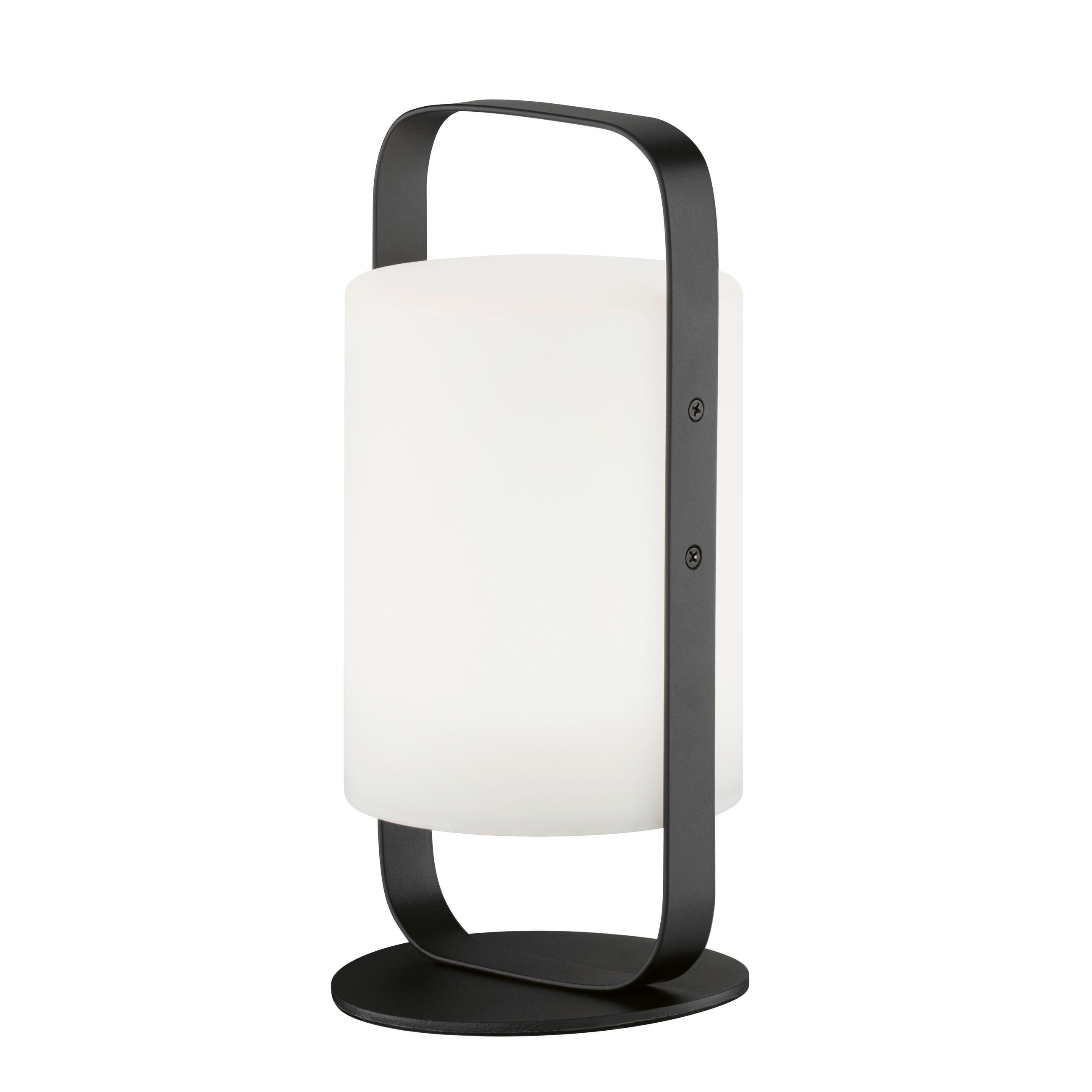 AKKU-TISCHLEUCHTE Casoli 12/25 cm   - Sandfarben/Schwarz, KONVENTIONELL, Kunststoff/Metall (12/25cm)