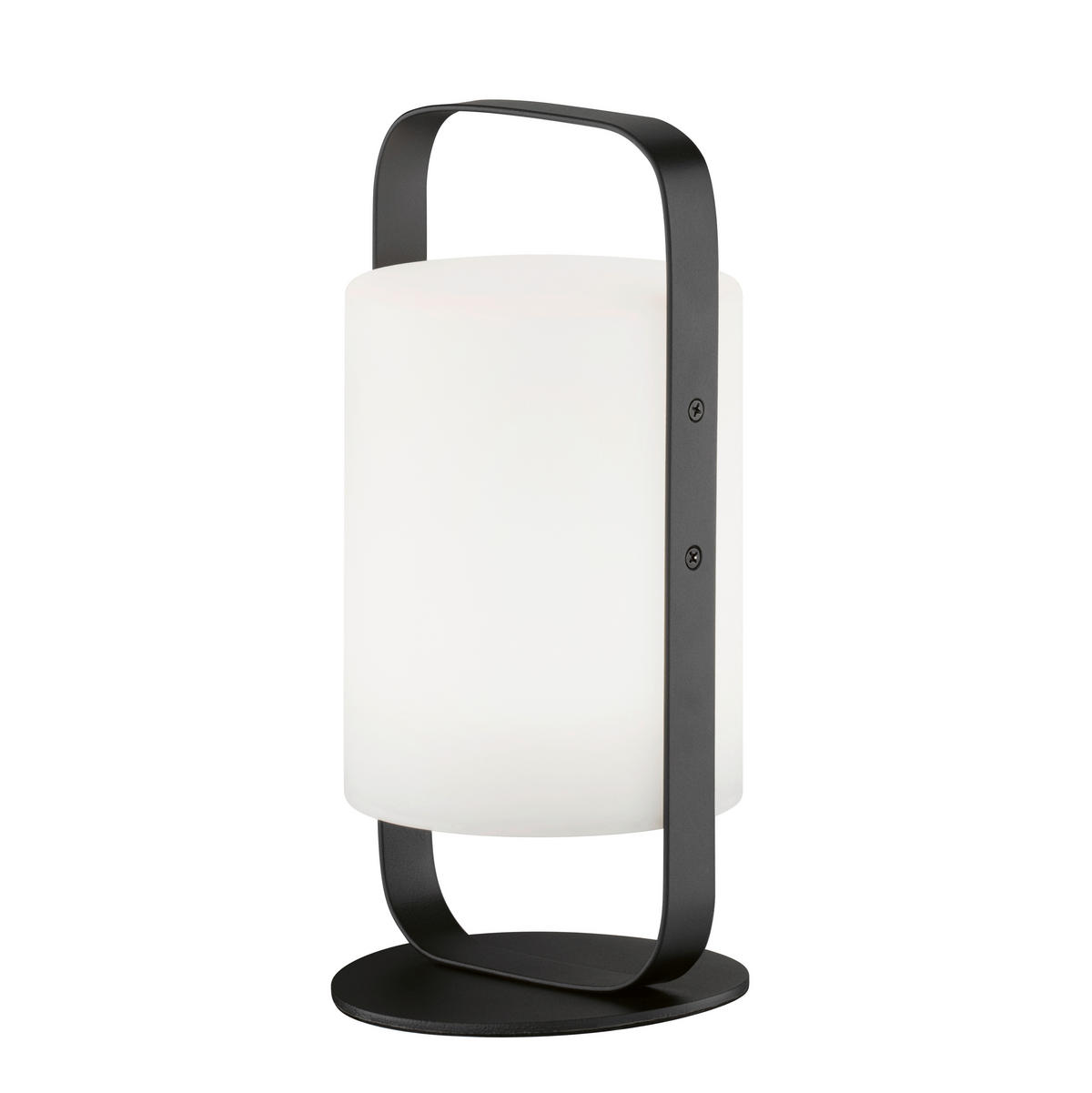 AKKU-TISCHLEUCHTE Casoli 12/25 cm   - Sandfarben/Schwarz, KONVENTIONELL, Kunststoff/Metall (12/25cm)