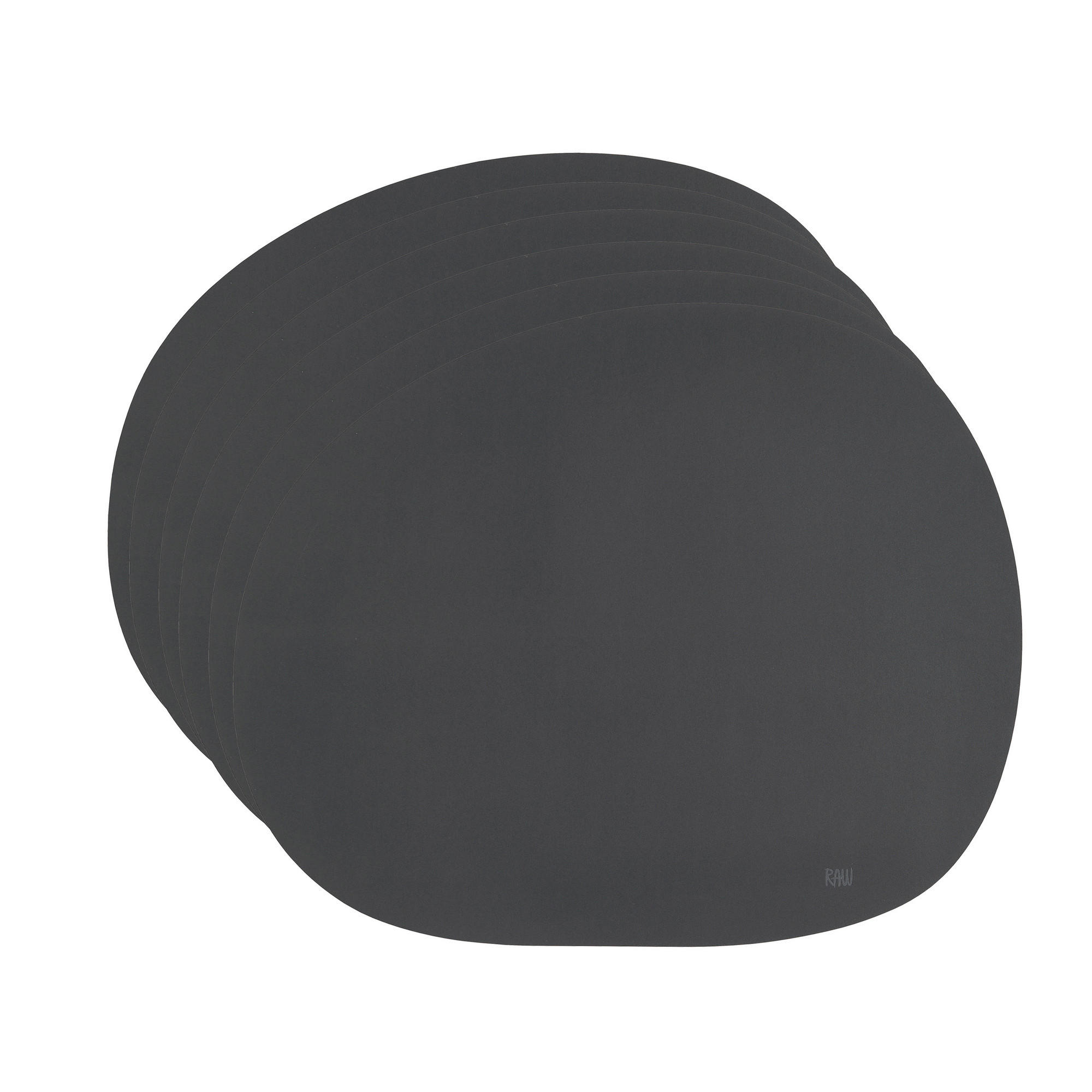 Aida Tischset Raw Schwarz 33.5x41 cm