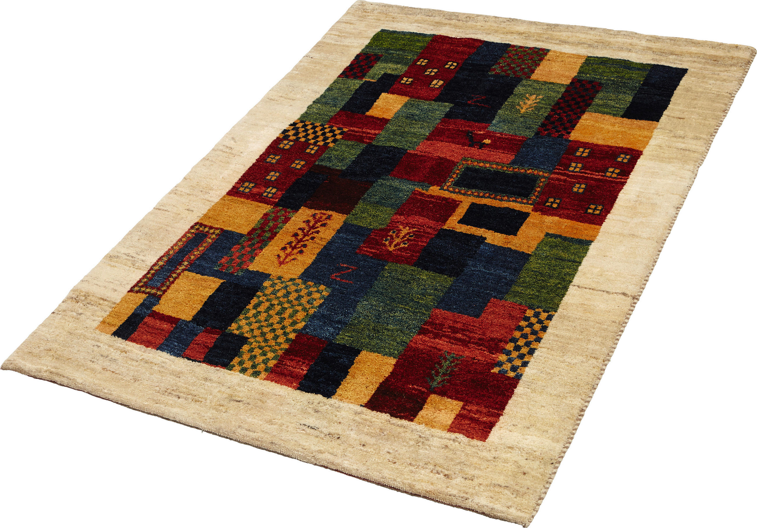 ORIENTALISK MATTA 100/150 cm Chrysopras Natur  - multicolor, Lifestyle, textil (100/150cm) - Cazaris