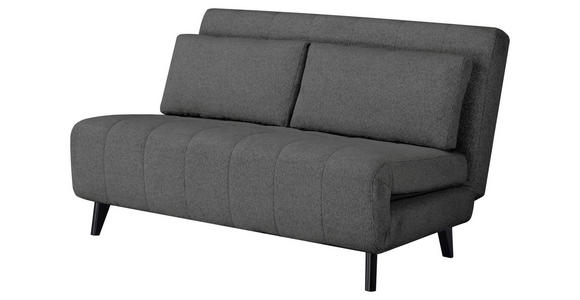 SCHLAFSOFA Webstoff Dunkelgrau  - Dunkelgrau/Schwarz, Design, Holz/Textil (143/82/88cm) - Carryhome