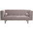 SOFA in Textil Rosa - Dunkelbraun/Rosa, Design, Holz/Textil (200/80/87cm) - Carryhome SOFA in Textil Rosa - Dunkelbraun/Rosa, Design, Holz/Textil (200/80/87cm) - Carryhome