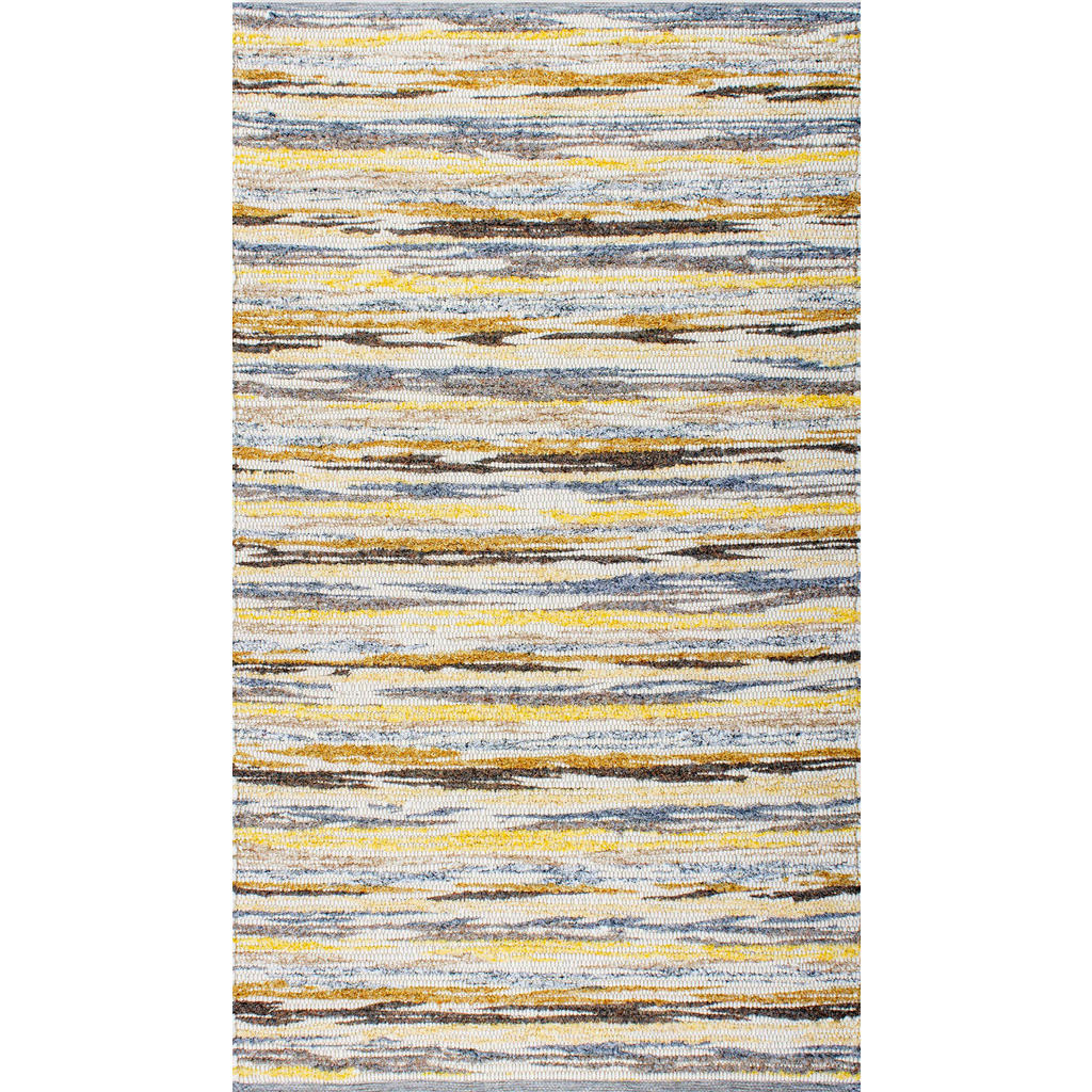 Linea Natura RUČNĚ TKANÝ KOBEREC, 170/230 cm, žlutá, šedá - žlutá,šedá