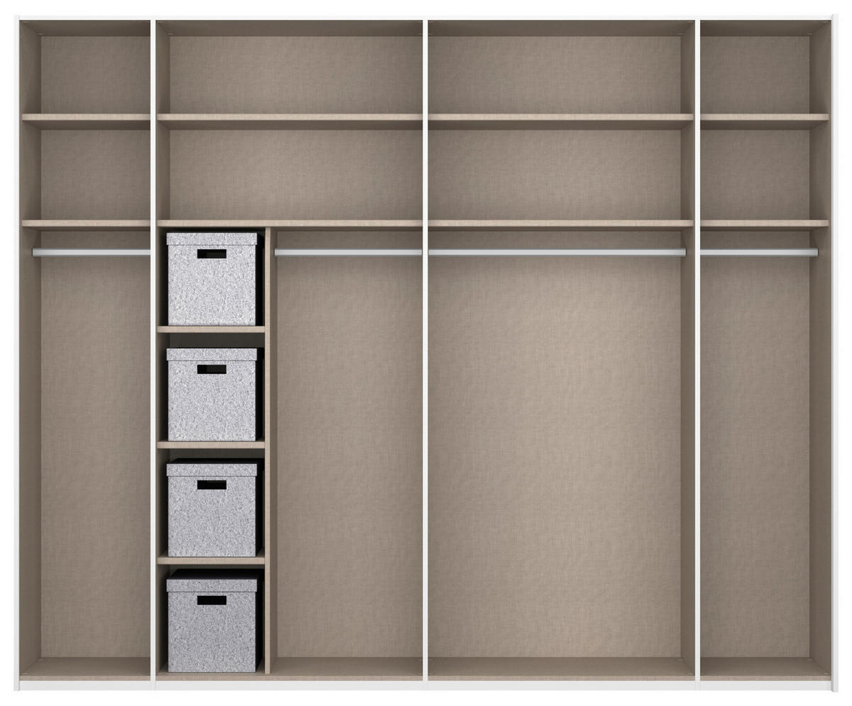 SCHWEBETÜRENSCHRANK 271/223/68 cm 2-türig Eiche Artisan  - Eiche Artisan, Design, Glas/Holzwerkstoff (271/223/68cm) - Xora