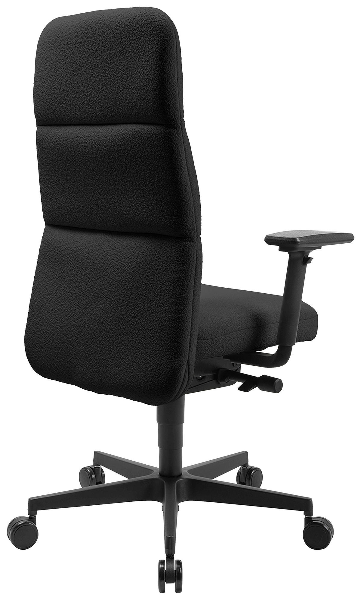 DREHSTUHL Velours Schwarz, Anthrazit  - Anthrazit/Schwarz, MODERN, Kunststoff/Textil (71/111-120/58-62cm) - Topstar