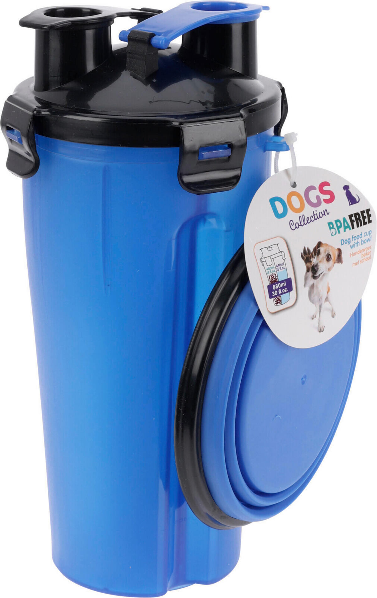 KUTYAKULACS - Basics, műanyag (12/12/23cm)