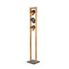 STEHLEUCHTE  25/150/25 cm   - Goldfarben/Grau, Natur, Holz/Metall (25/150/25cm) - Trio Leuchten