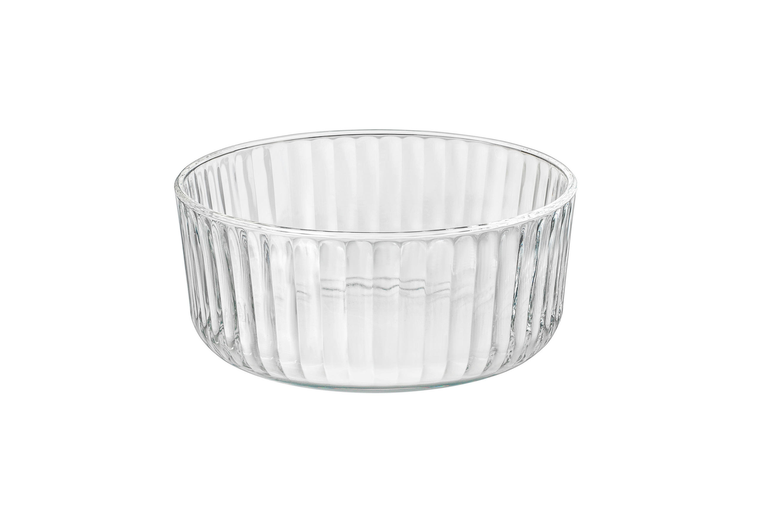 SALÁTÁSTÁL 18 cm  - áttetsző, Basics, üveg (18cm)