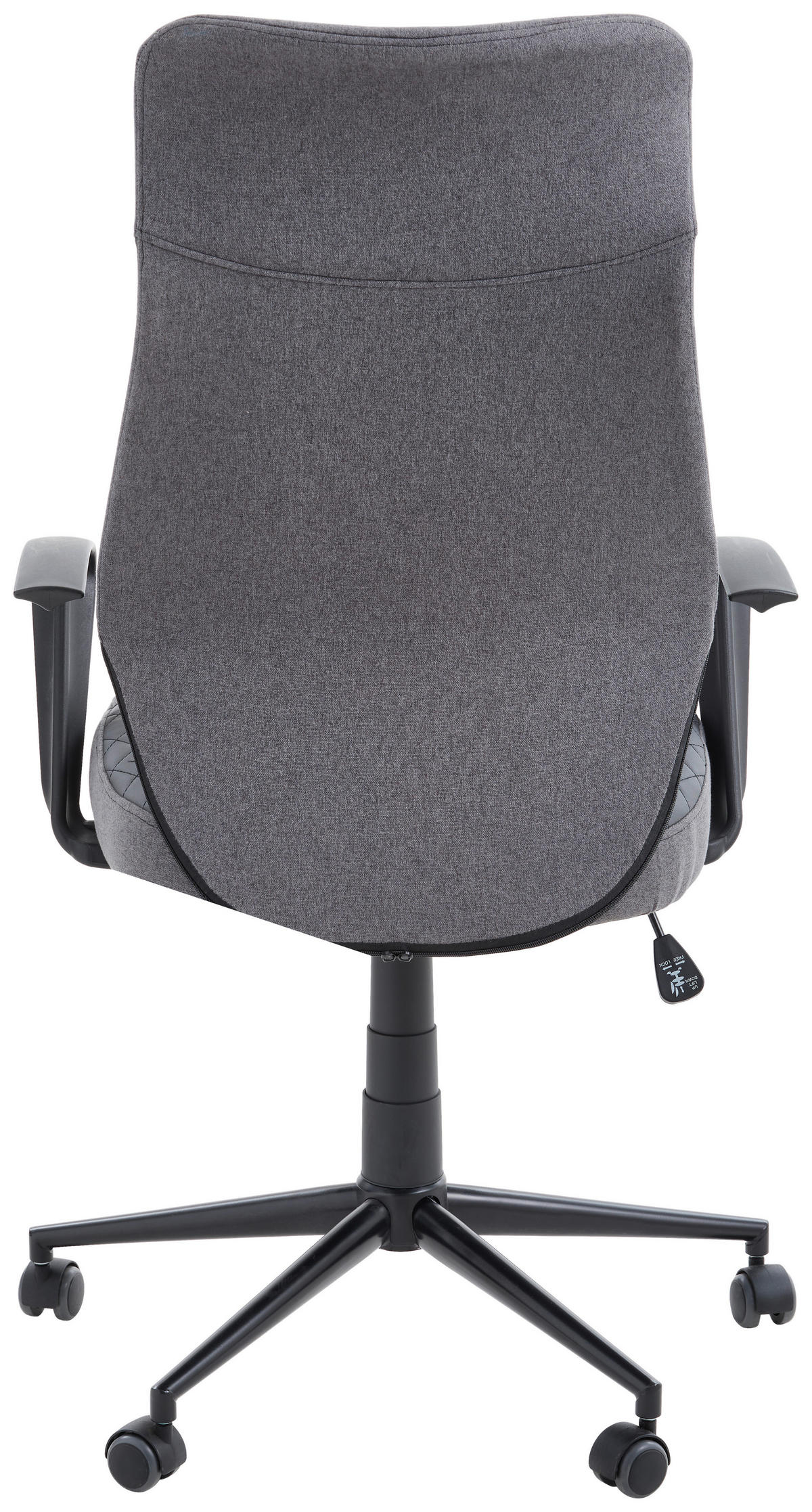 FORGÓSZÉK  bőrhatású textil antracit, sötétszürke  - fekete/antracit, Modern, műanyag/textil (68/112-120/68cm) - Xora