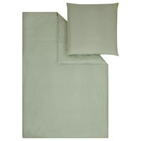 BETTWÄSCHE Makosatin 135/200 cm  - Salbeigrün, Basics, Textil (135/200cm) - Bugatti