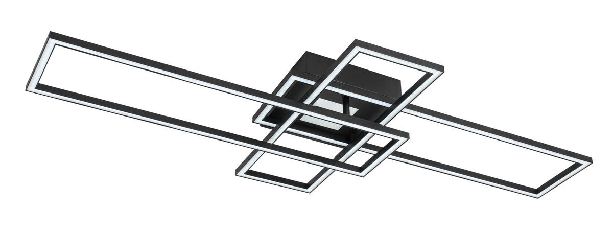 Plafonieră Cu Led 50 W    98/51/9 cm  - alb/negru, Trend, plastic/metal (98/51/9cm) - Novel