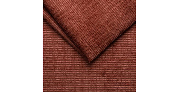 SCHLAFSOFA mit Liegefunktion, Rücken echt Chenille Terracotta - Terracotta/Schwarz, KONVENTIONELL, Holz/Textil (212/97/105cm) - Carryhome