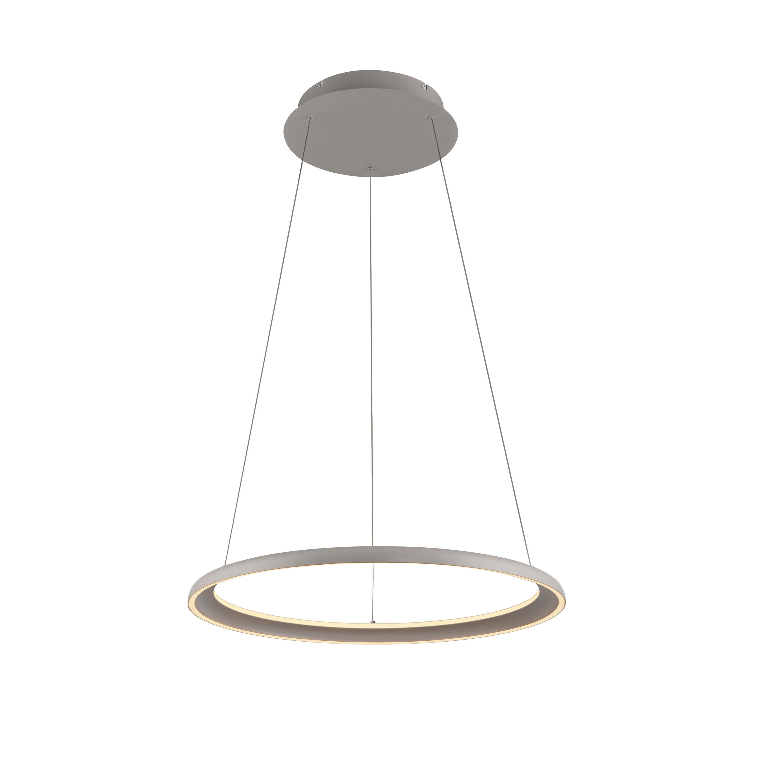 LED-PENDELLEUCHTE SW QUILLO 60/60/180 cm   - Sandfarben, Design, Kunststoff/Metall (60/60/180cm) - Schöner Wohnen